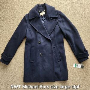 MICHAEL Michael Kors Navy Wool Coat